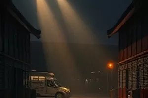 对半掰开的蜜桃露出桃核，核肉分离明显
